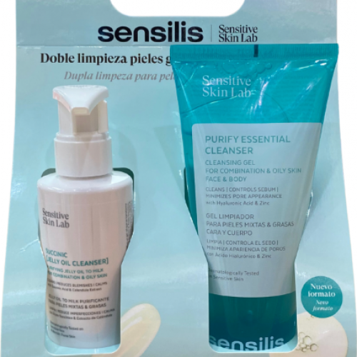 SENSILIS PACK DOBLE LIMPIEZA PIELES GRASAS ACEITE + LIMPIADO