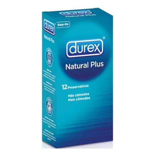 DUREX NATURAL PLUS PRESERVATIVOS 12 UNIDADES